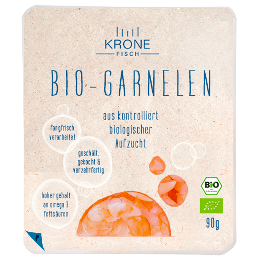 Krone Fisch Bio-Garnelen 90g